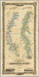 Marie Adrien Persac, Norman’s Chart of the Lower Mississippi River, 1858 (Figure 2)