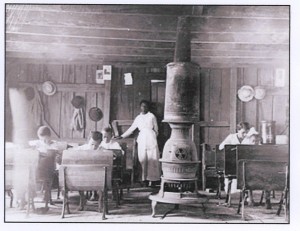 (figure one) Interior African American Schoolhouse, 1900 Virginia Historical Society’s exhibition: the Civil Rights Movement in Virginia, 2004, Web site: http://vahistorical.org/civilrights/education.htm#images Library of Congress, Prints and Photograph Division, Washington D.C. USA.