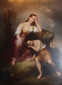 John Gadsby Chapman, Hagar and Ishmael Fainting in the Desert, 1830, oil on canvas, Mississippi Location