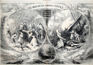 Figure 2. Thomas Nast, The War in the Border States, 1863.