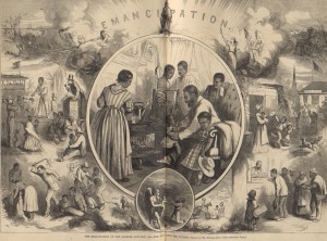 Figure 2. Thomas Nast, The Emancipation of the Negroes: The Past and The Future, 1863.